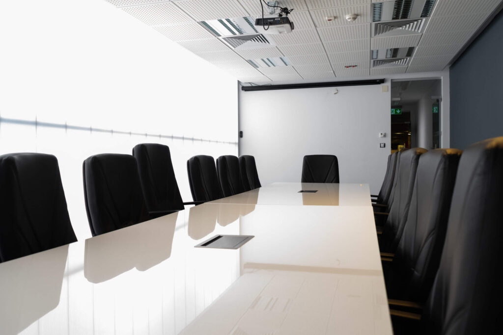 Gereinigter Tagungsraum im Hotel in Koblenz